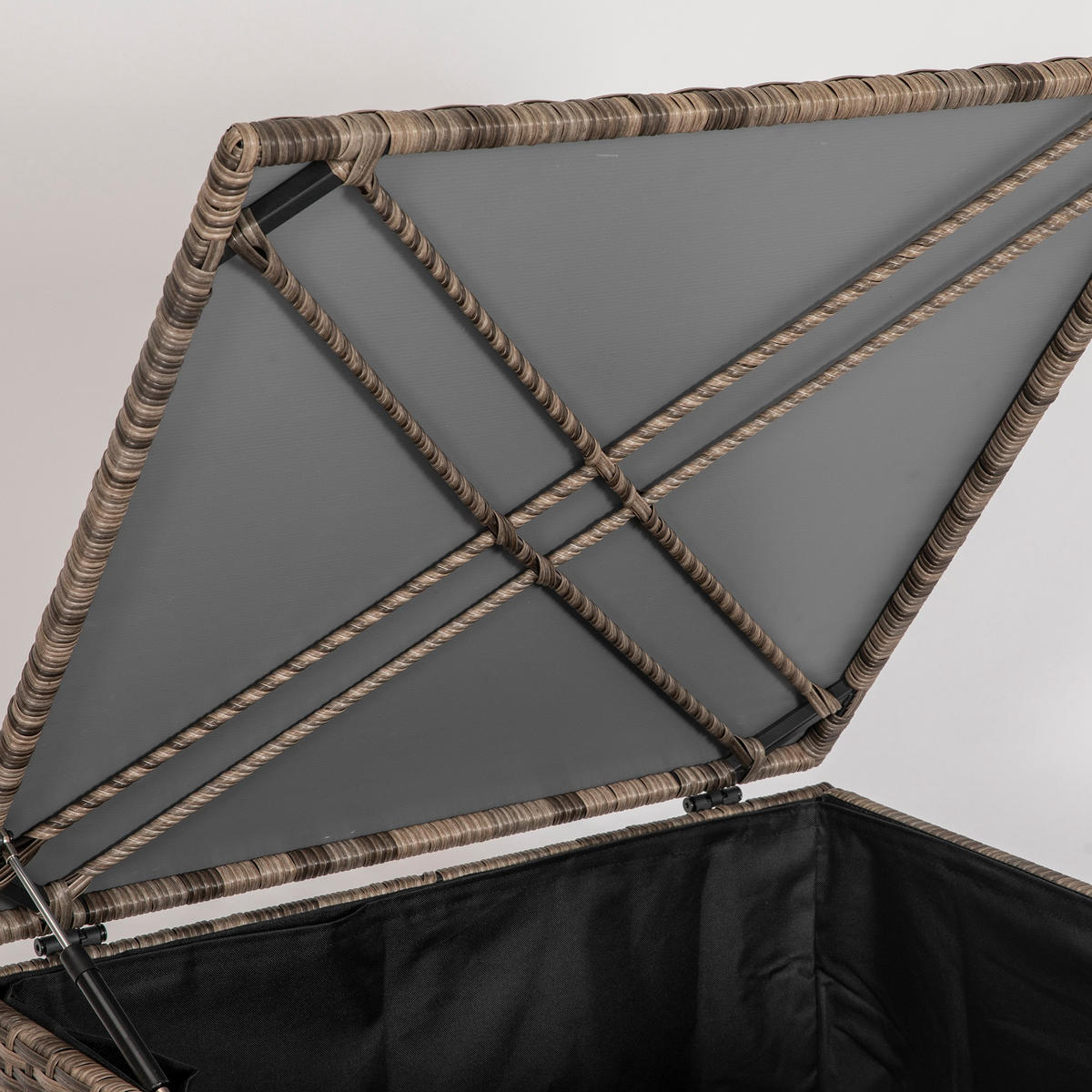 AUFLAGENBOX, Stahl, Sand, 75 x 75 x 70 cm - Sandfarben, Kunststoff/Metall (75/70/75cm) - Outsunny