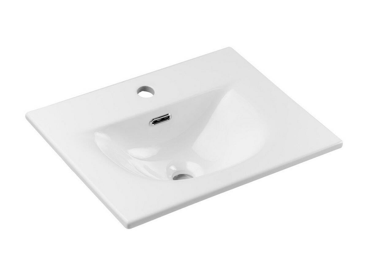 WASCHTISCHKOMBI 50 cm 2 Teile - Nova White N BM114 in Weiß/Matt - Weiß, Holz (50/57/40cm)