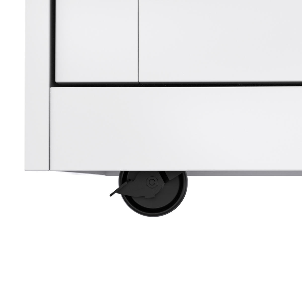 KÜCHENINSEL 120x70x91.5cm weiß Spanplatte mit Falttisch, Schubladen & Rollen - Weiß, Holzwerkstoff (120/91.5/70cm) - Modfu