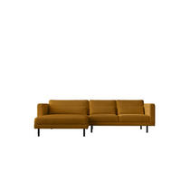 ECKSOFA L-form Dani Stoff Poso Senffarbe Links - Gelb, Holz (281/174cm) - Kaiser Möbel
