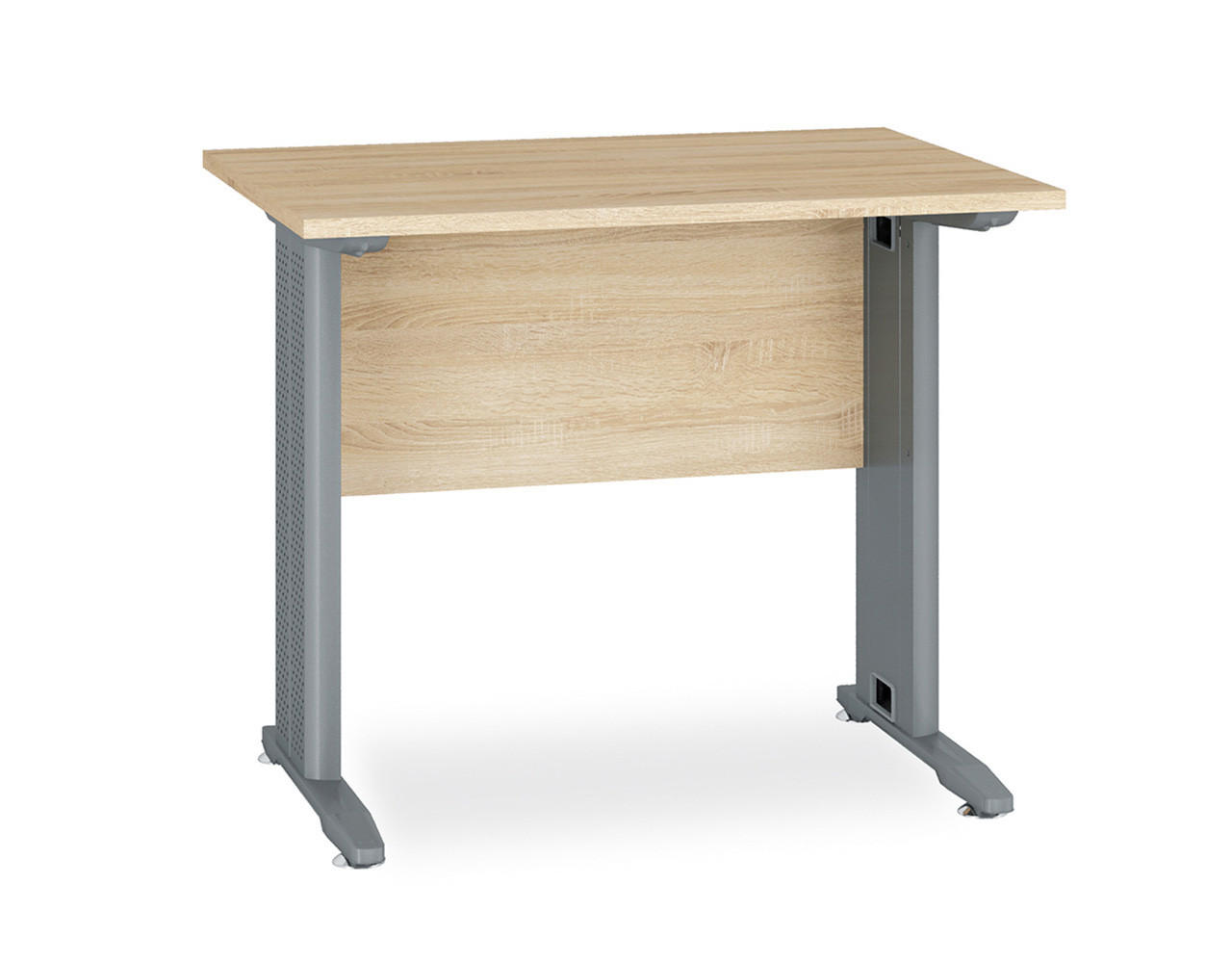 SCHREIBTISCH Optimal Sonoma Eiche hell 92 / 68 / 76cm - Braun, Holz/Holzwerkstoff (68/92/76cm) - Feldmann-Wohnen