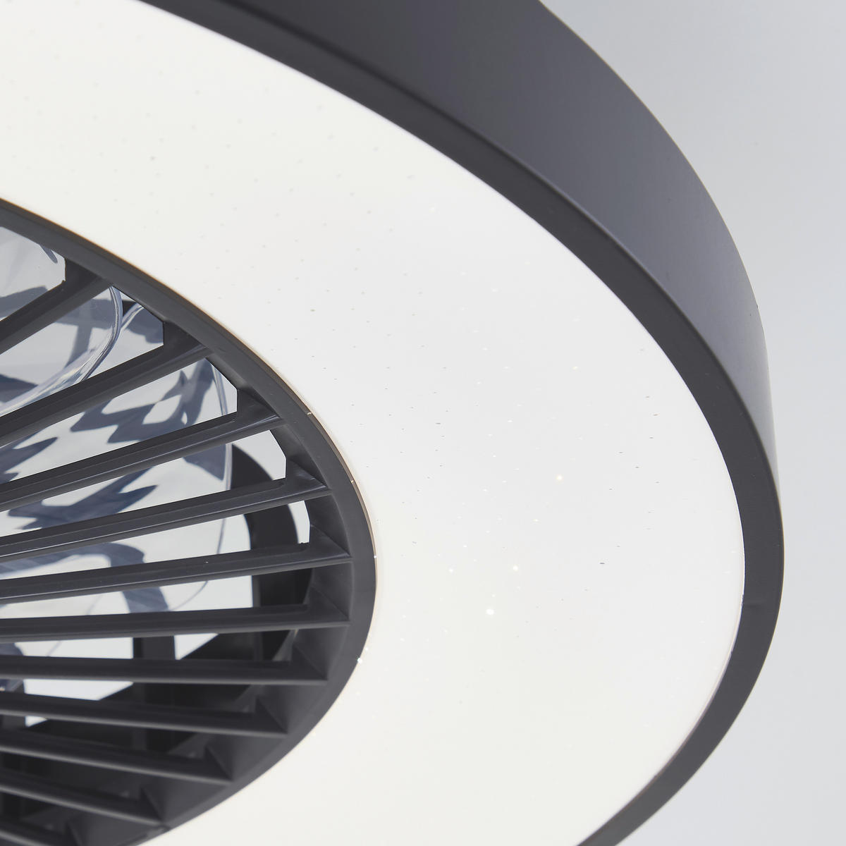 LED DECKENLEUCHTE Mazzaro Schwarz 57,6/57,6/14,8 cm - Schwarz, Kunststoff (57.6/57.6/14.8cm) - Brilliant