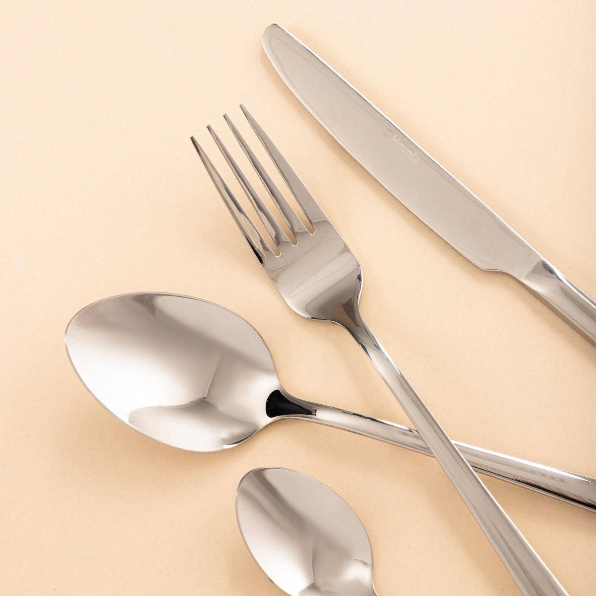 BESTECKSET Lugano Silber 24-tlg. - Silberfarben, Metall - Homla