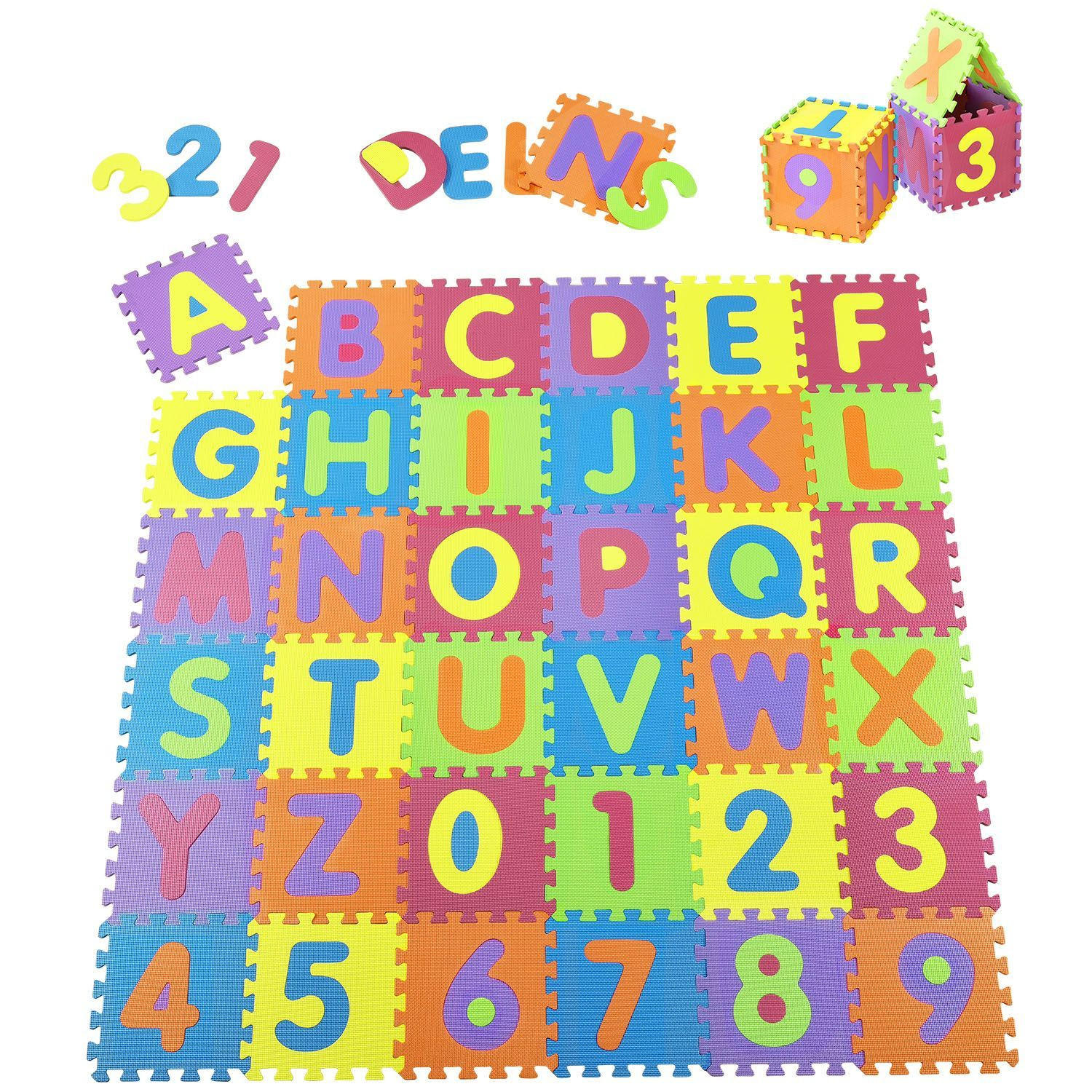 KINDER PUZZLEMATTE Kim (36 Teile) - Multicolor, Kunststoff (189/1/189cm) - Juskys