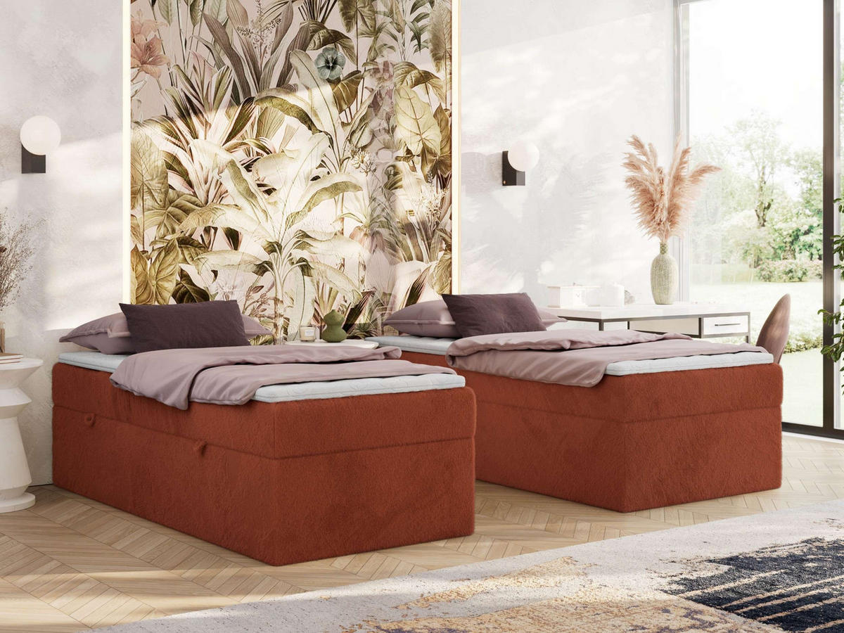 BOXBETT ZERO 90/200 - Orange Cord - H4 - Topper T25 - Orange, Textil (90/200cm) - MKS