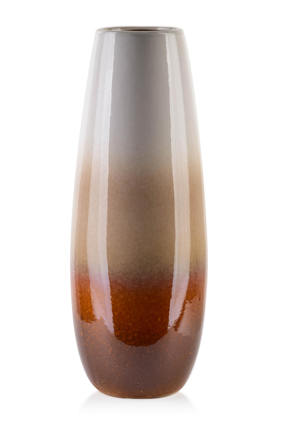 VASE Yanda Grau 10/15/34 cm Keramik - Grau, Keramik (34cm) - Mondex