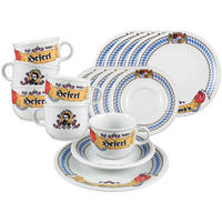 KAFFEESERVICE Compact Bayern bunt 18er Set - Multicolor, Keramik (1/1/1cm) - Seltmann Weiden