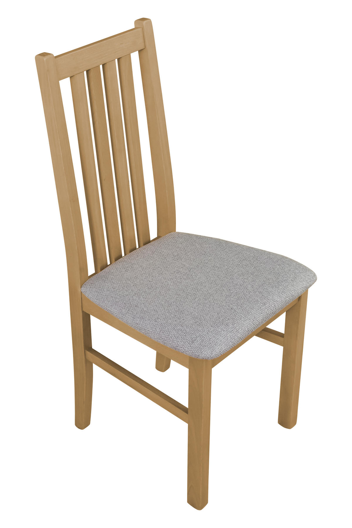 STUHL 6er ONTIKA 1, grandson - Eichefarben/Silberfarben, Holz (43/94/40cm) - Leaf Design