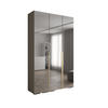 DREHTÜRENSCHRANK 236.7/150/47 3-türig - Kaschmir/Goldfarben, Holz/Metall (150/236.7/47cm) - Abiks Möbel
