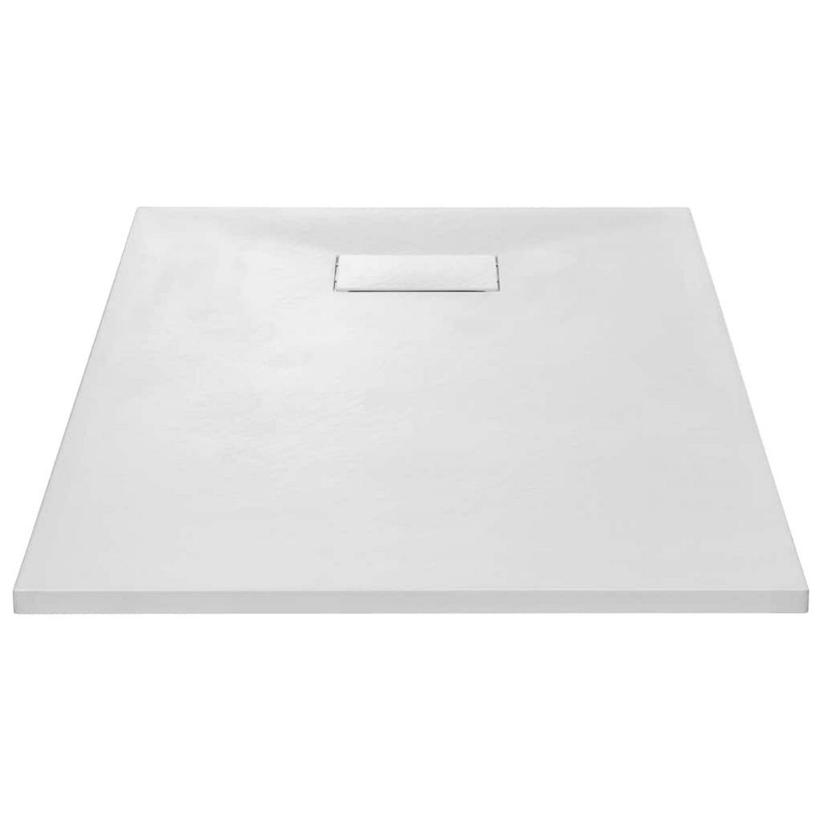 DUSCHWANNE Weiss 120/70 Cm - Weiß, Textil (70/2.6/120cm) - vidaXL