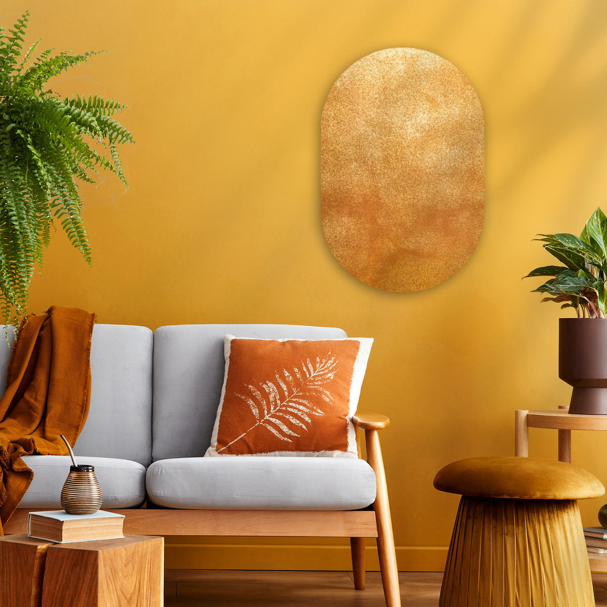 WANDBILD Eisen - Rost - Gold - Metall - Luxus 40x60 cm - Goldfarben, Kunststoff (40/60cm) - MuchoWow