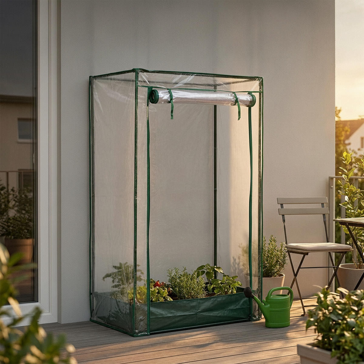 GEWÄCHSHAUS Transparent Tomaten PVC 150x100x50 cm - Transparent, Kunststoff/Metall (100/150/50cm) - Relaxdays