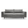SCHLAFSOFA Rodario Grau Cordbezug - Schwarz/Grau, Textil/Metall (236/95/97cm) - Selsey