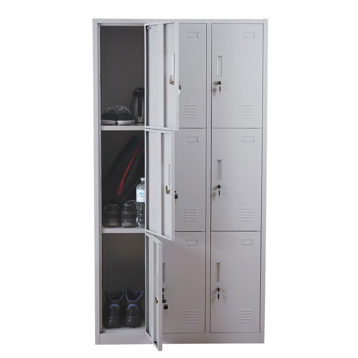 SCHLIESSFACH Grau - Grau, Metall (90/180/50cm) - MCW