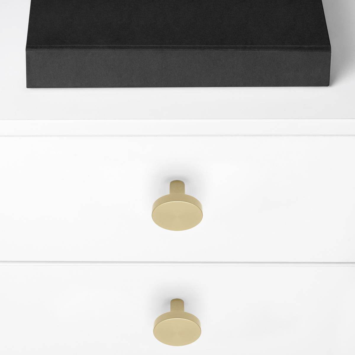 MÖBELKNÖPFE Uppsala, Durchmesser 30mm, Aluminium, Gold 10er-set - Messingfarben, Metall (12/3/18cm) - EMUCA