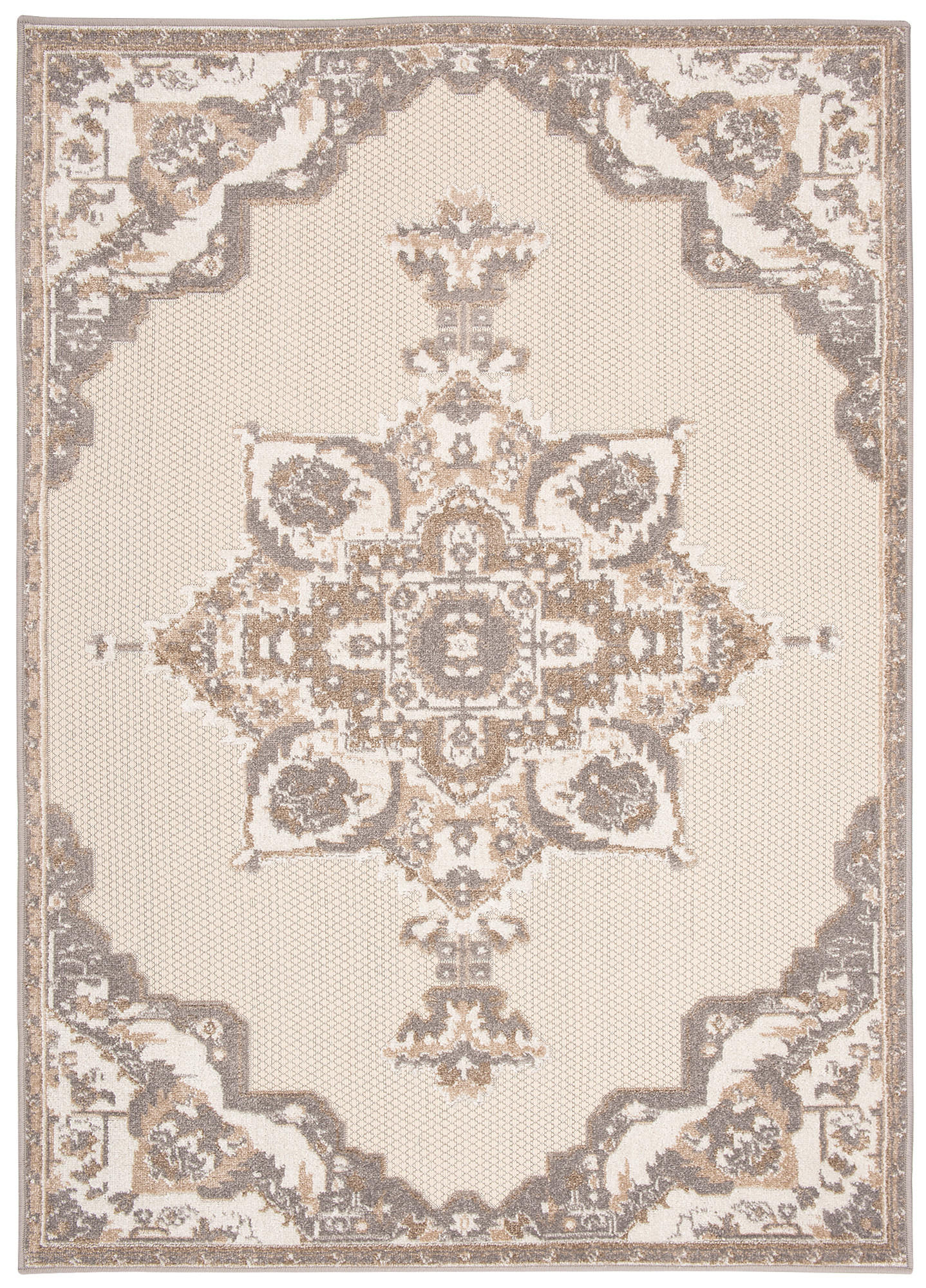 TEPPICH PATIO Creme 160/220 cm - Creme, Kunststoff (160/220cm) - Tapiso