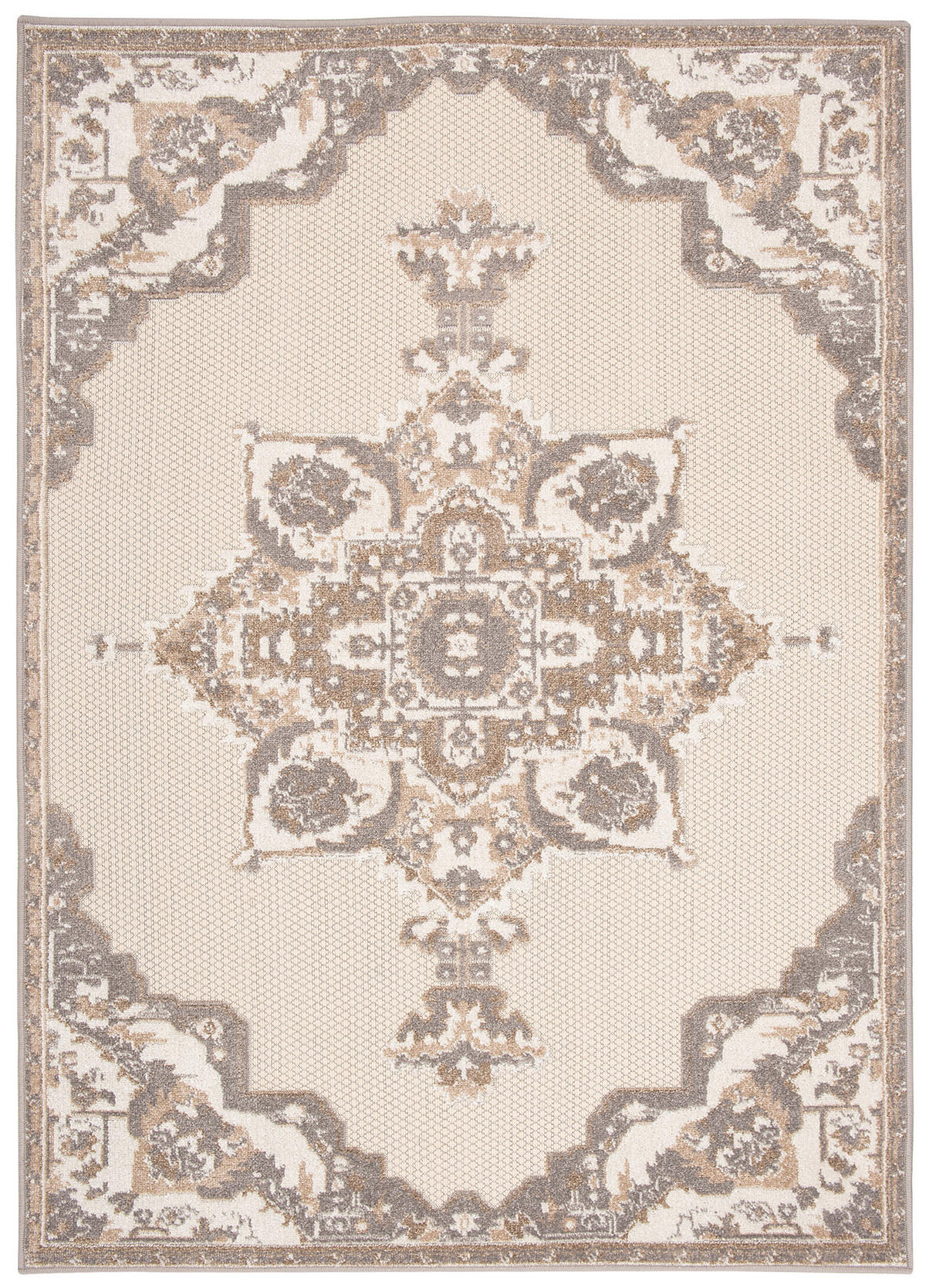 TEPPICH PATIO Creme 160/220 cm - Creme, Kunststoff (160/220cm) - Tapiso