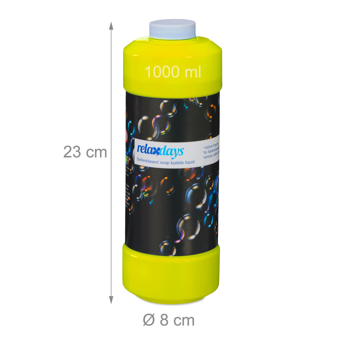 3XSEIFENBLASEN-NACHFÜLLFLASCHE - Multicolor, Kunststoff (8/23/8cm) - Relaxdays