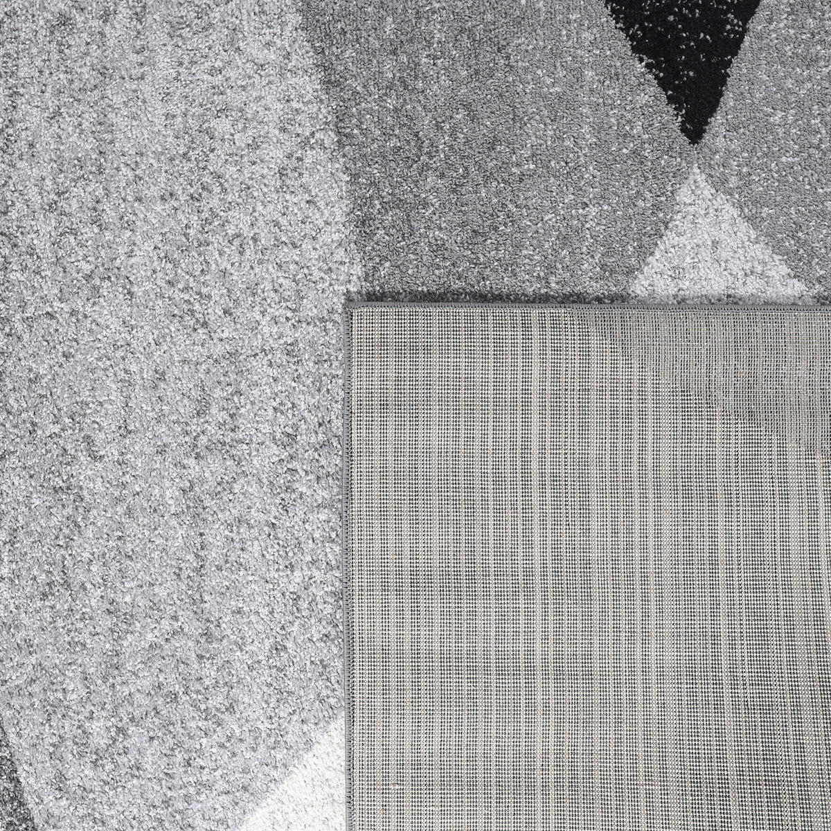 KURZFLORTEPPICH 80/250 cm Fiesta 110 - Schwarz/Grau, Textil (80/250cm) - Paco Home