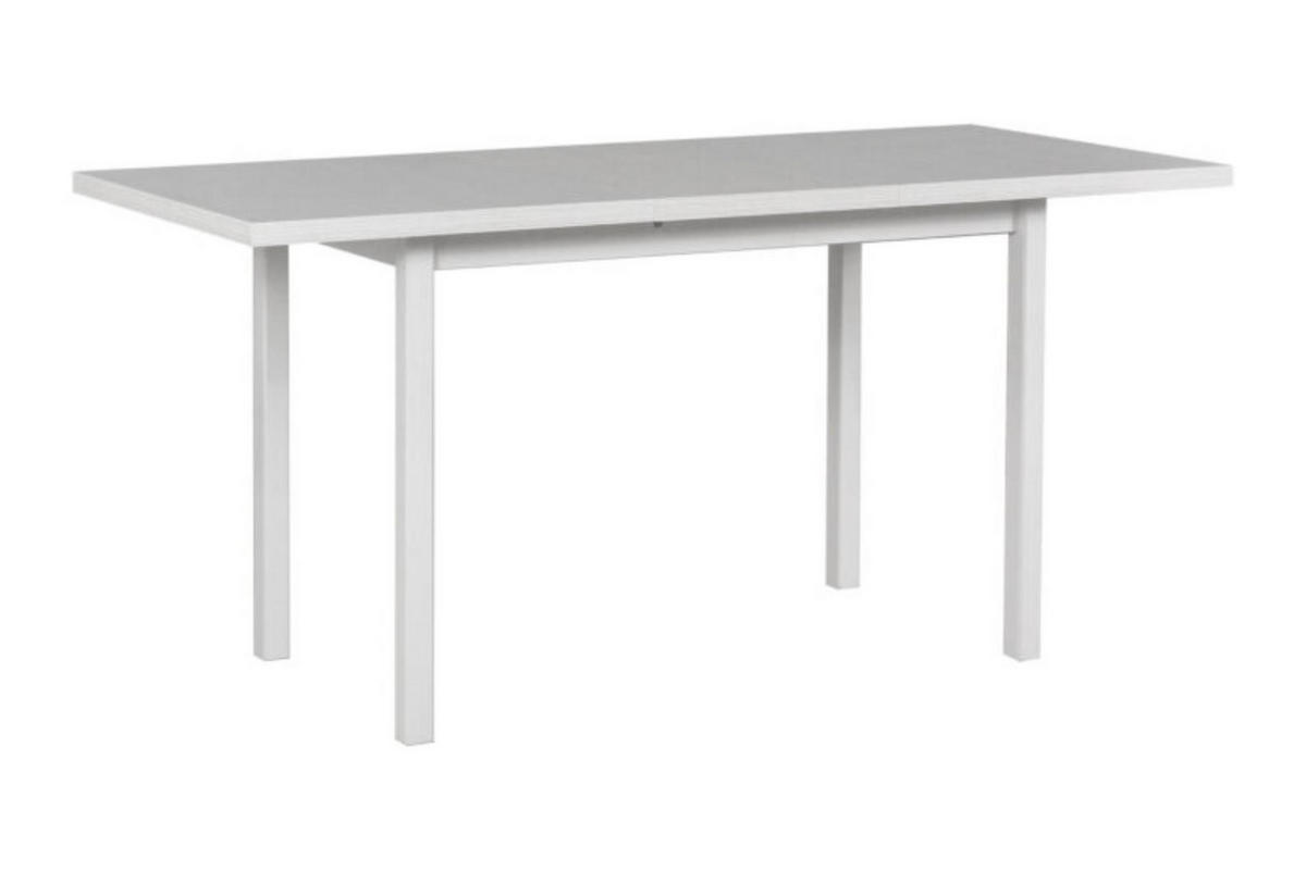 TISCH Max X Weiß, Klapptisch mit Holz Beine - Weiß, Holz/Holzwerkstoff (120/70/76cm) - Bettso