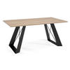 COUCHTISCH Satis Davos Eiche Trüffelbraun / Schwarz 110 / 60 / 50cm - Trüffeleichefarben/Schwarz, Holz/Holzwerkstoff (60/110/50cm) - Feldmann-Wohnen