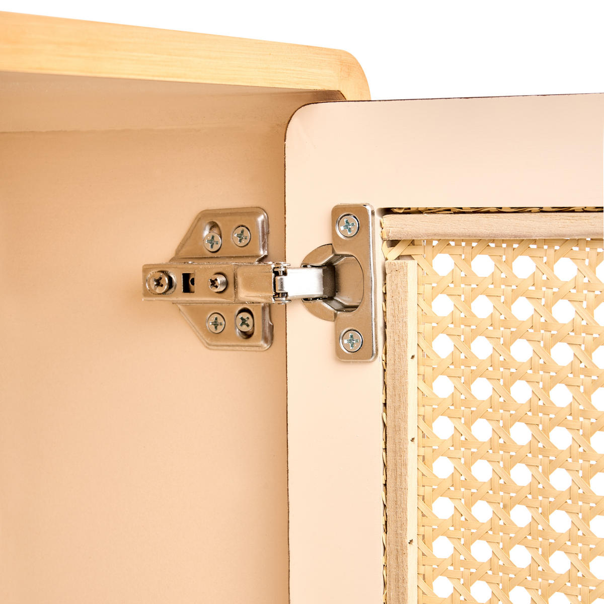 NACHTTISCH Hellbraun Lefroy - Braun, Holzwerkstoff (33/50/30cm) - Beliani