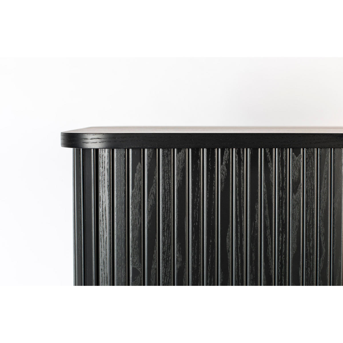 AUFBEWAHRUNGSSCHRANK Barbier Holz Schwarz - Schwarz, Holzwerkstoff (100/140/45cm) - Zuiver