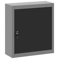 WERKZEUGSCHRANK Mit Regal Schwarz Und Grau 50/20/55 Cm - Schwarz, Metall (20/55/50cm) - vidaXL