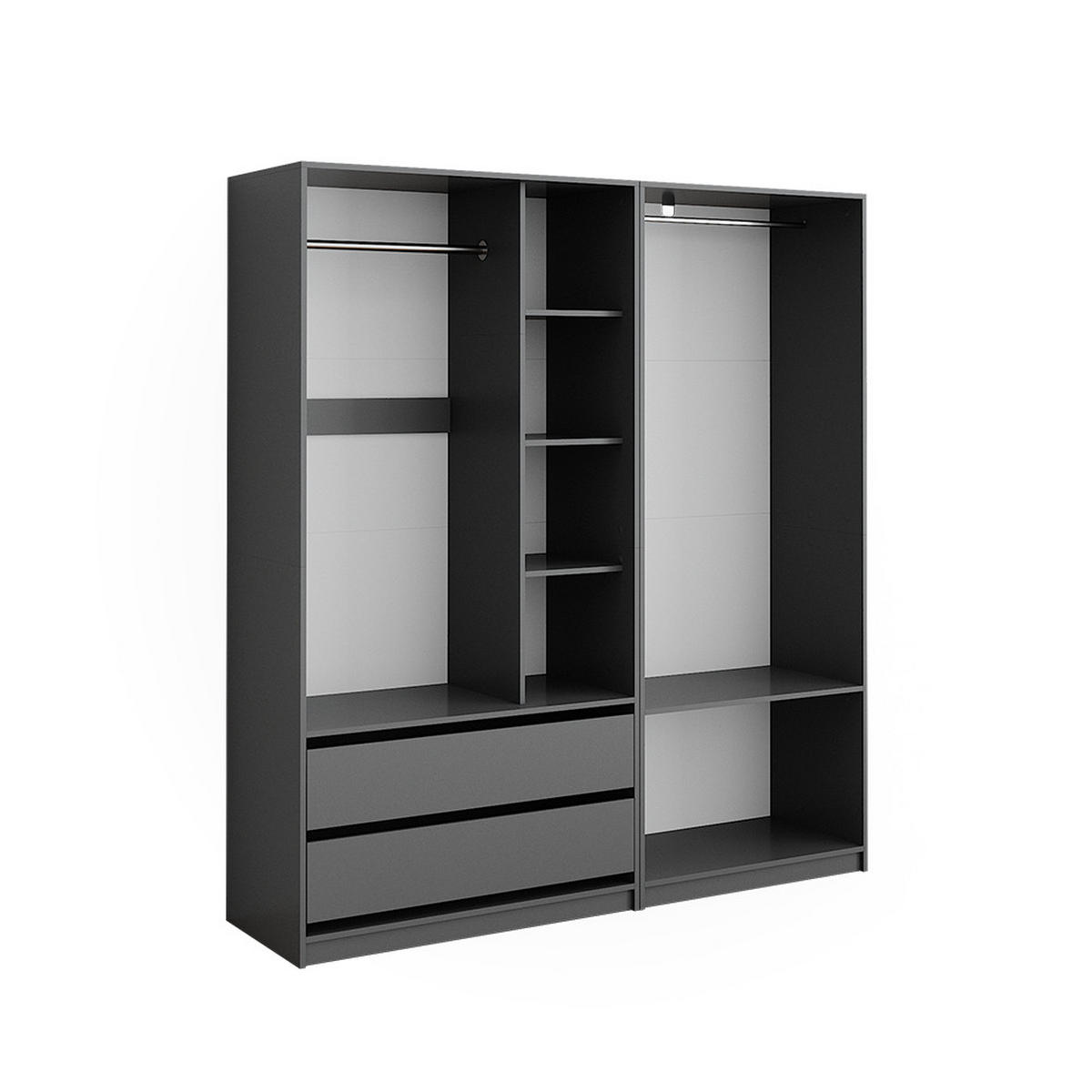 ŠATNÍ SKŘÍŇ Elmo Antracit - antracitová, kompozitní dřevo (180/200/50cm) - Vicco