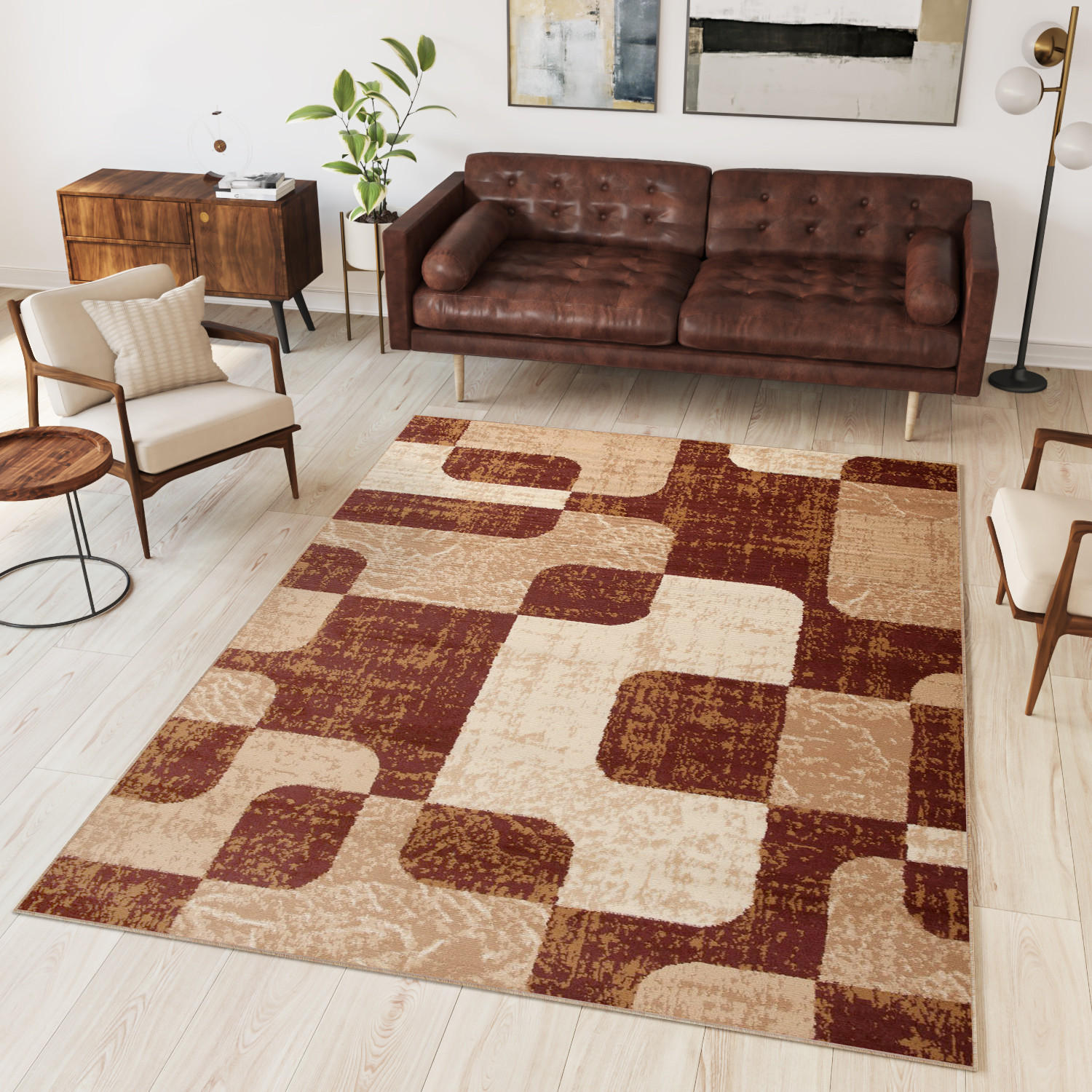 TEPPICH DREAM Braun 220/300 cm - Braun, Textil (220/300cm) - Tapiso