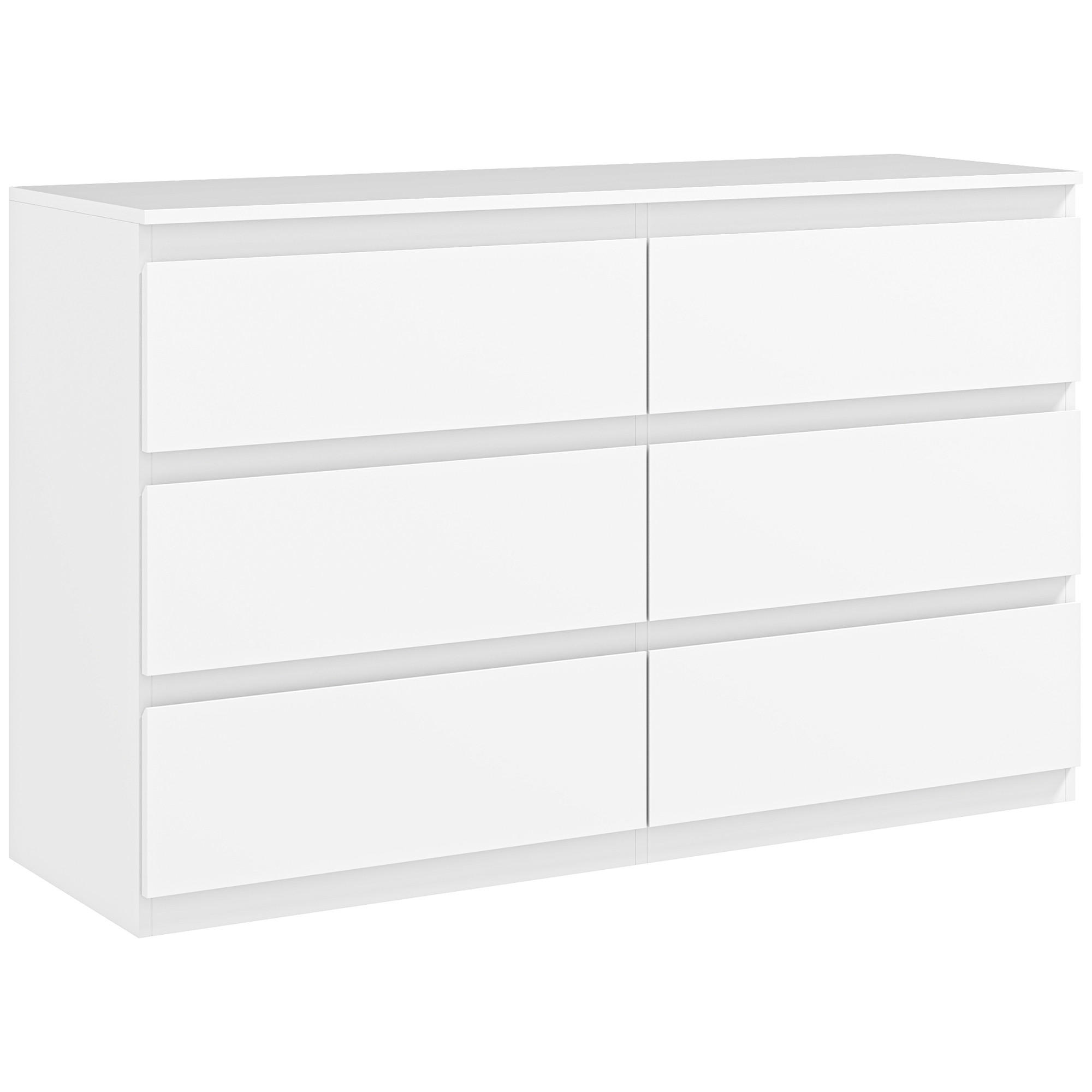 KOMMODE Weiß 120/39/75 cm - Weiß, Holzwerkstoff (120/75/39cm) - PANGIVO