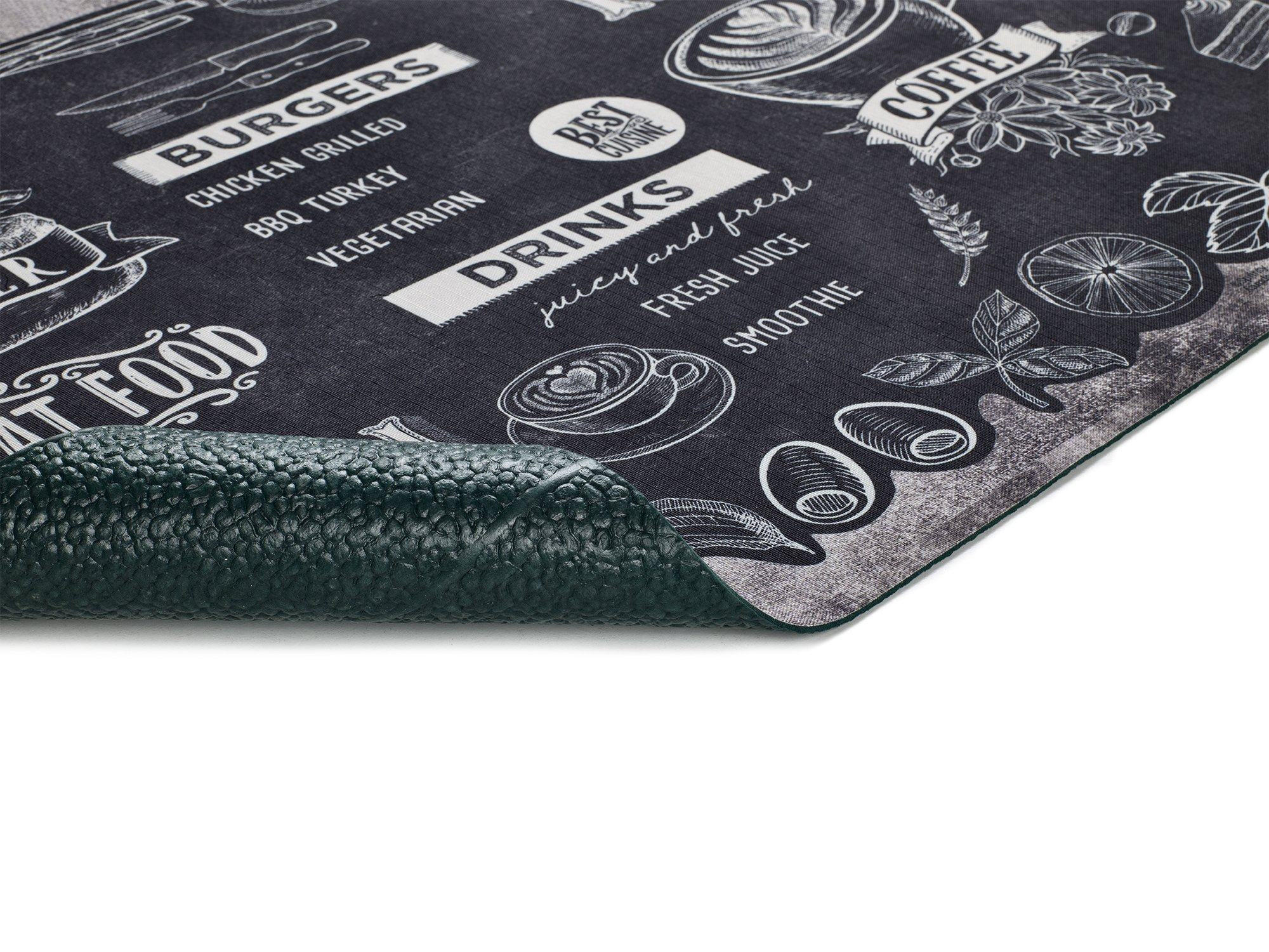 KÜCHENLÄUFER Mehrfarbig Ricci 52/200 cm - Schwarz/Grau, Textil (52/200cm) - Atticgo