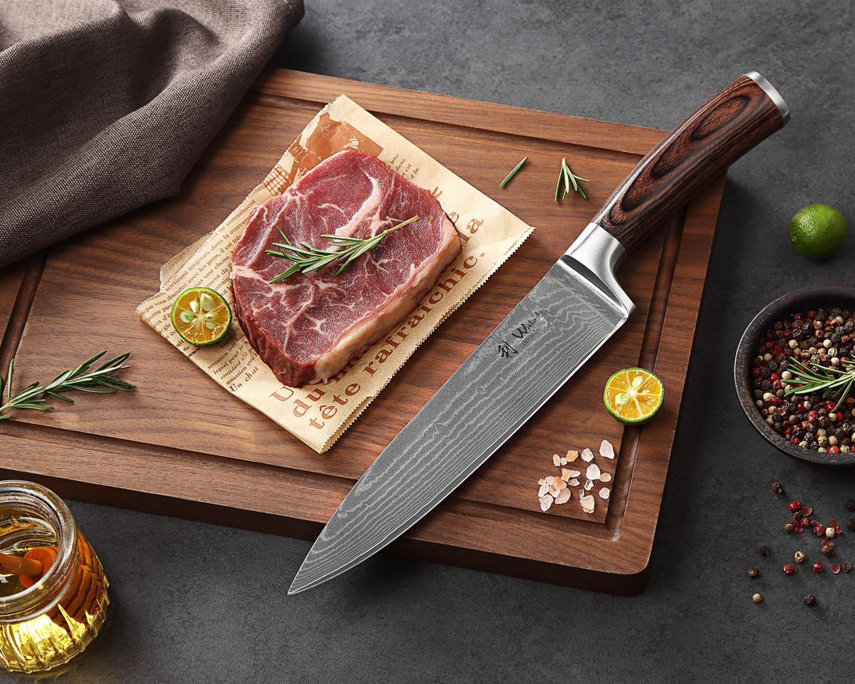 CHEFMESSER I EDIB - Braun, Holz/Metall (30cm) - Wakoli