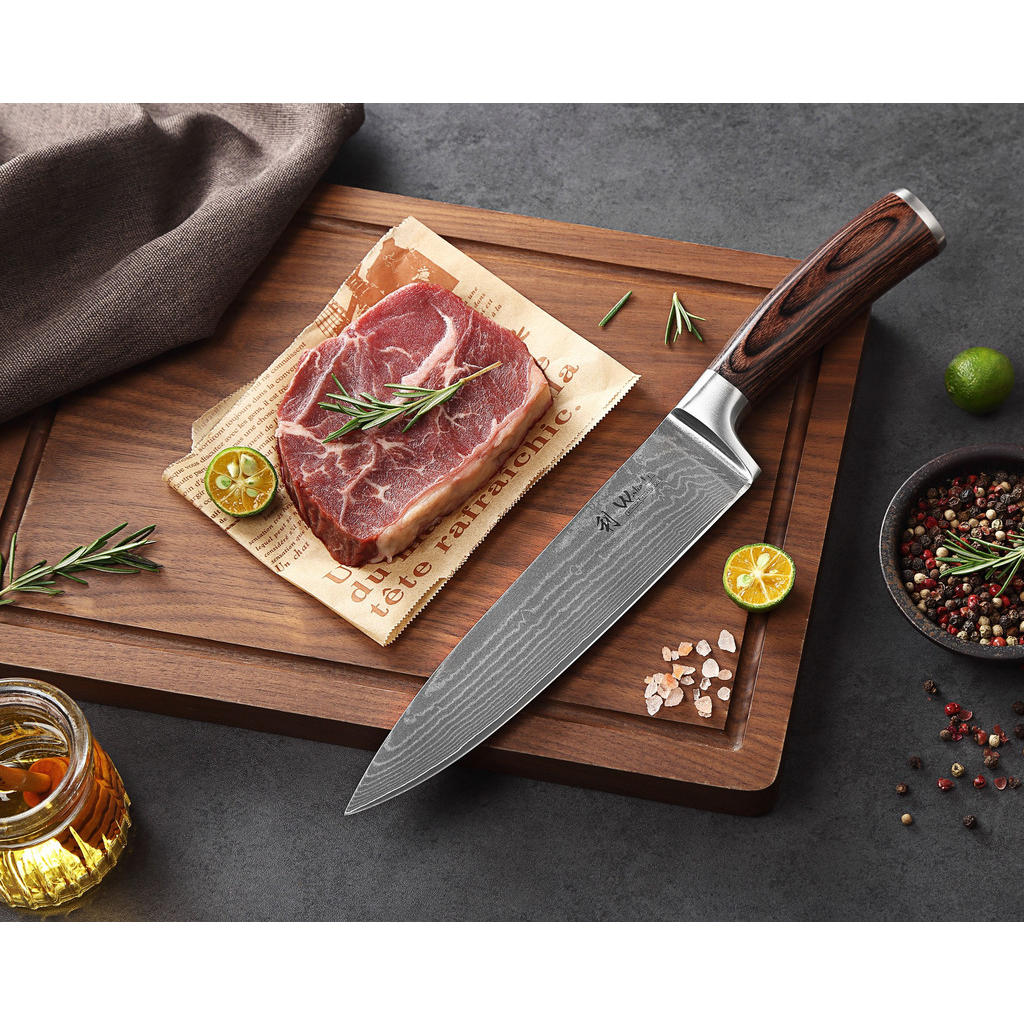 Thumbnail - Wakoli Chefmesser, Braun, Holz, Metall, 30 cm, Kochen, Küchenmesser, Kochmesser