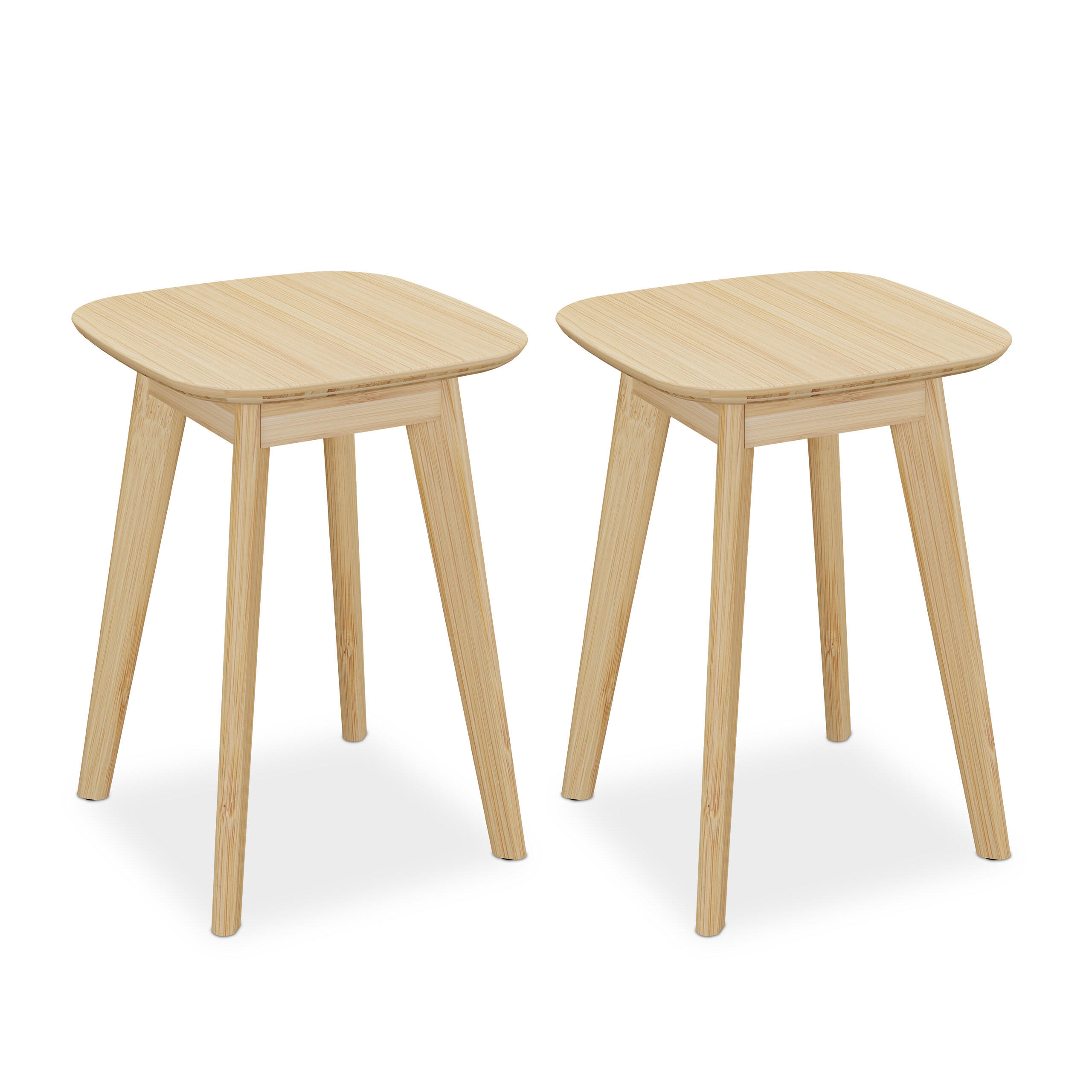TABURET Natural Set-2 bambus