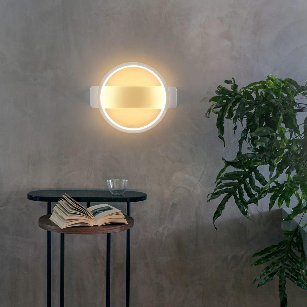 NÁSTĚNNÉ LED svítidlo Yarbrough 24/19,5/5,2 cm - bílá, kov (19.5/5.2/24cm) - Nettlife