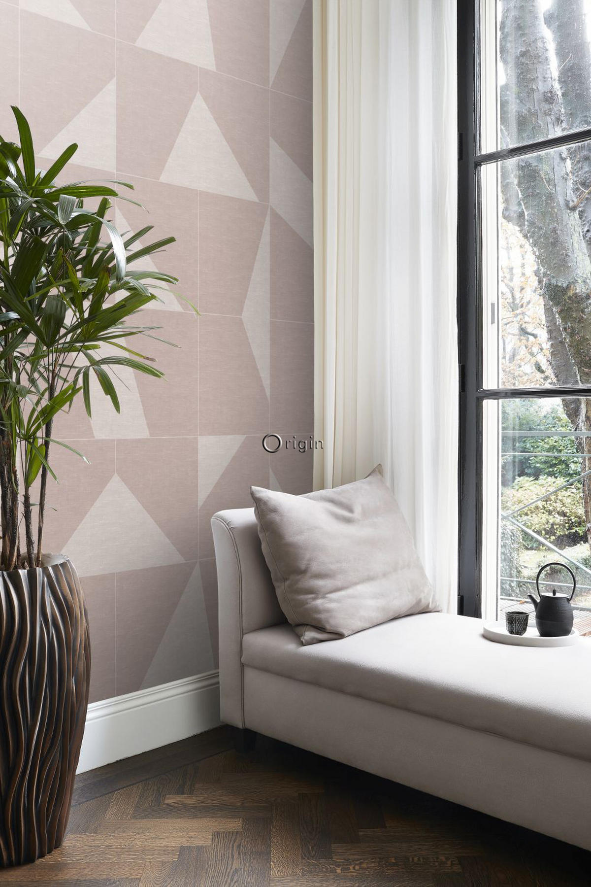 FOTOTAPETE grafisches Motiv 200 x 300 cm - Pink, Papier (200/300cm) - Origin Wallcoverings