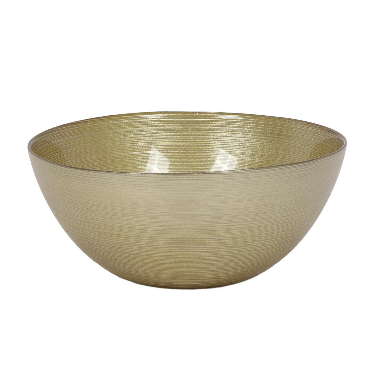 DEKOSCHÜSSEL aus Glas Golden 21/21/9 cm - Goldfarben, Glas (21/9/21cm) - Home Styling Collection