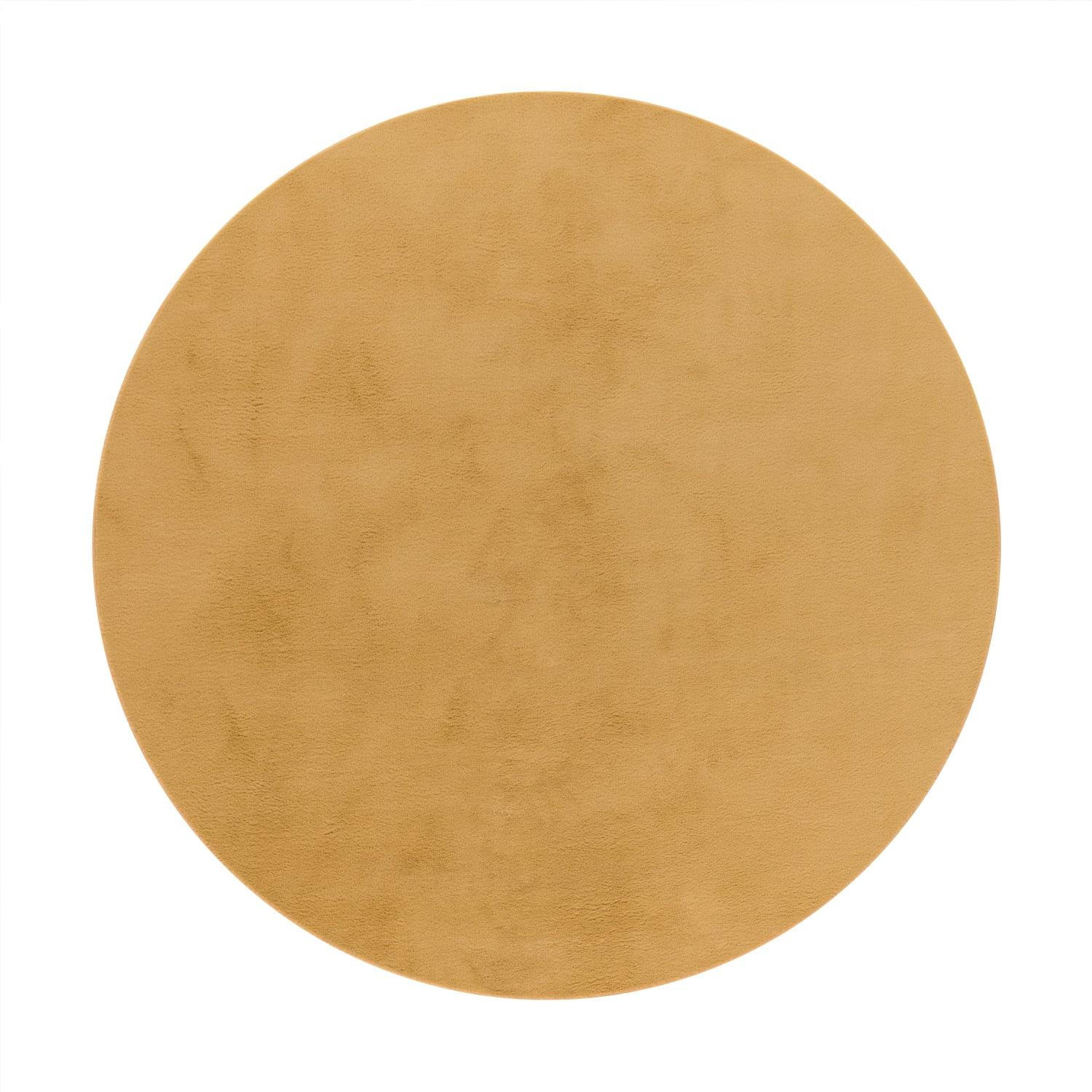 HOCHFLORTEPPICH 80/80 cm Soft 380 - Gelb, Kunststoff (80/80cm) - Paco Home