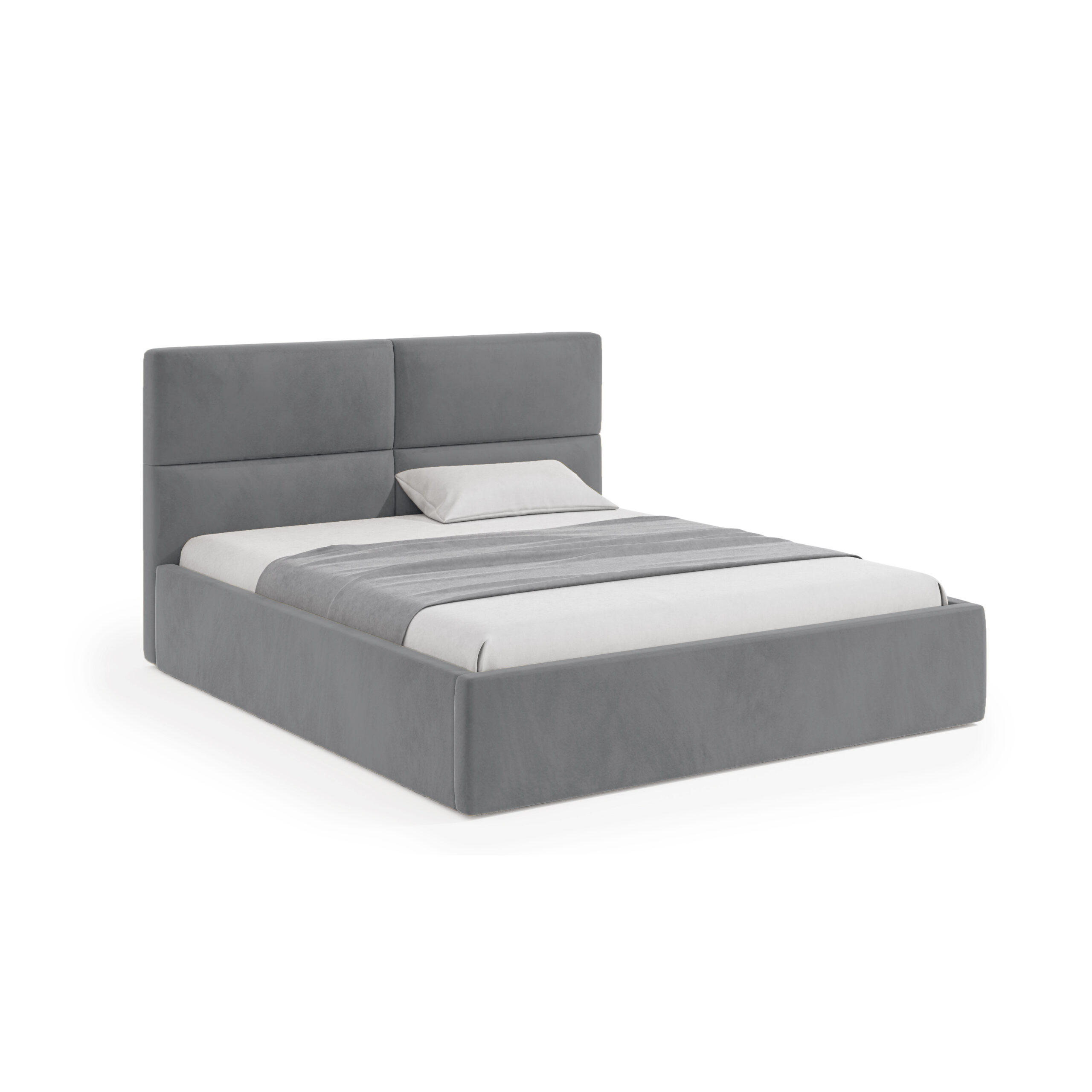 POLSTERBETT Mit Bettkasten Stove 140x200 cm, Hellgrau - Hellgrau, Textil (140/200cm) - Fedve