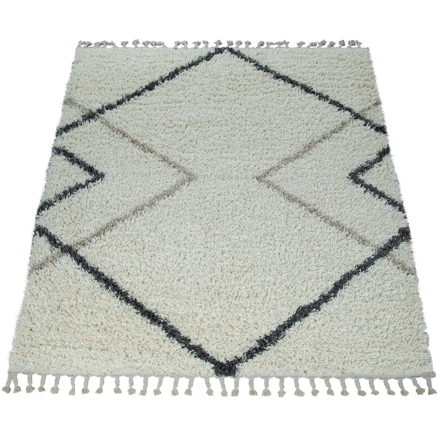 HOCHFLORTEPPICH 140/200 cm Helsinki 530 - Creme, Textil (140/200cm) - Paco Home