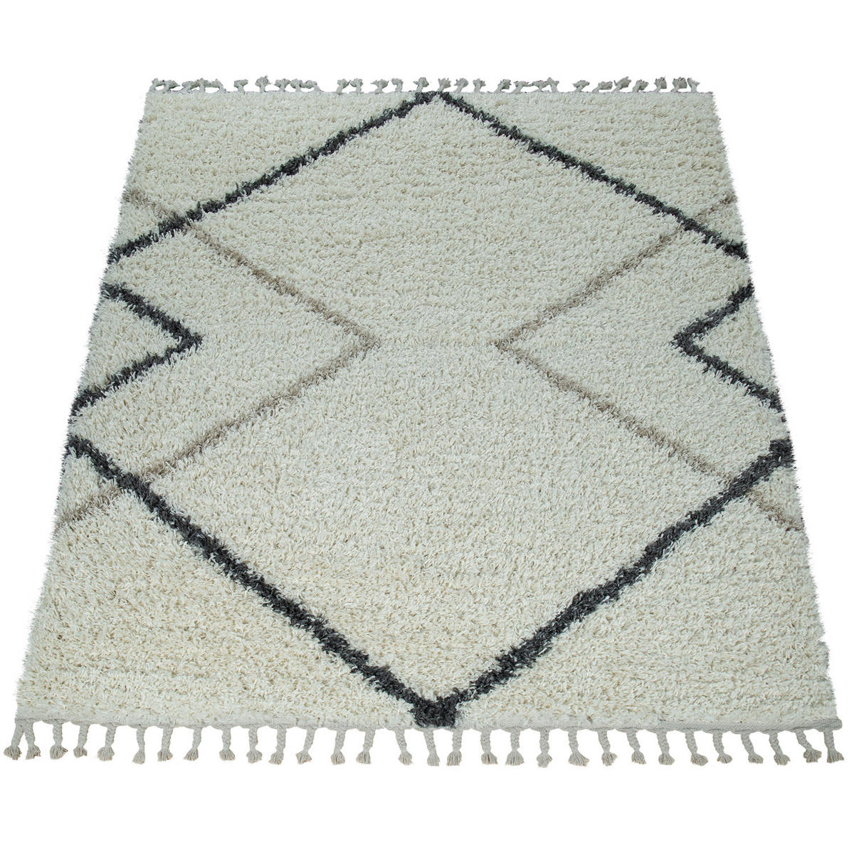 HOCHFLORTEPPICH 140/200 cm Helsinki 530 - Creme, Textil (140/200cm) - Paco Home