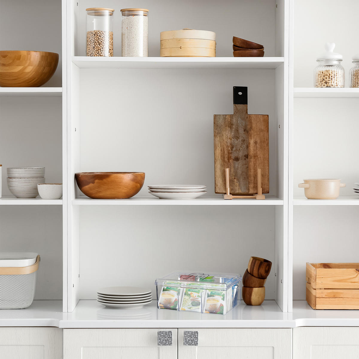 TEEBOX - Transparent, Kunststoff (21.5/9/15cm) - Relaxdays