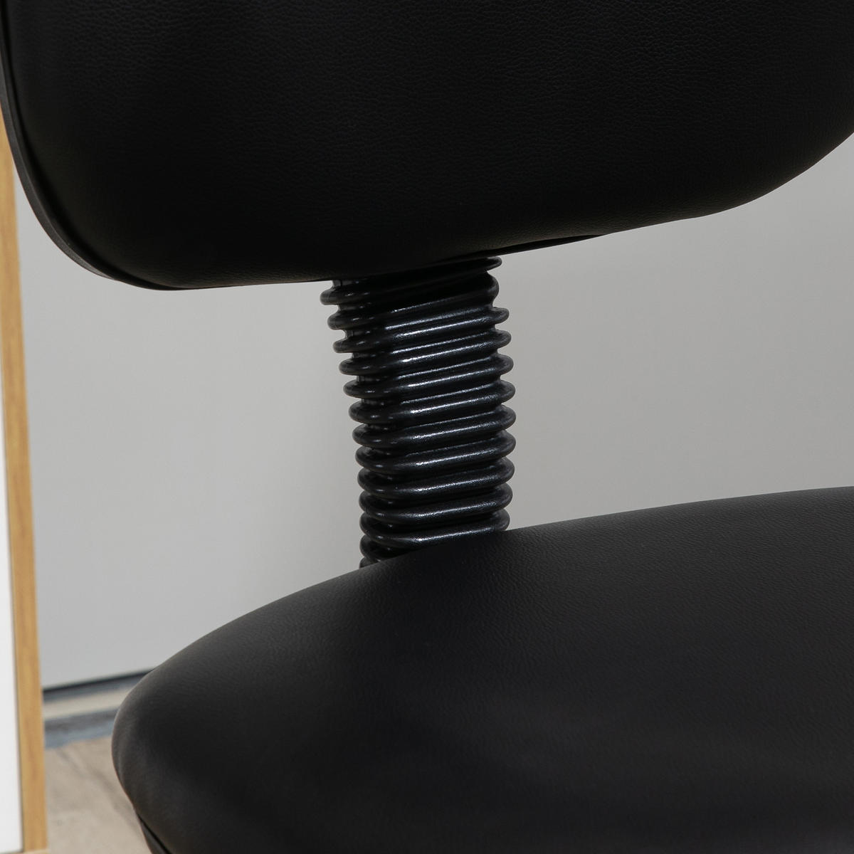 BÜROHOCKER DE-11674 höhenverstellbar 69-91 cm mit verstellbarer Fußstütze Schwarz - Schwarz, Metall (46/137/49.5cm) - ComfortXL