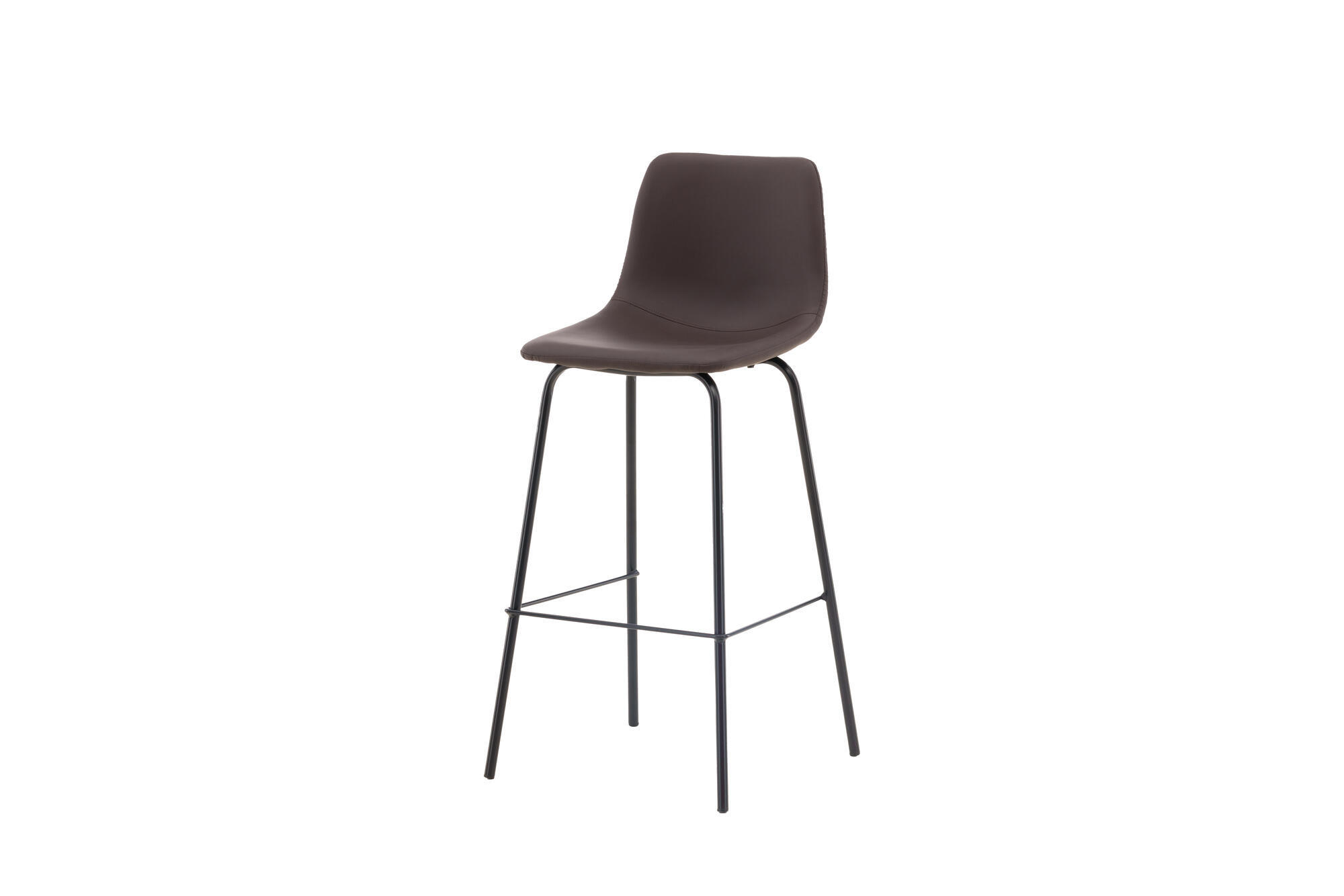 BARHOCKER ALEXI Braun 47x48x103 cm - Braun, Metall (47/103/48cm) - FURNLUX