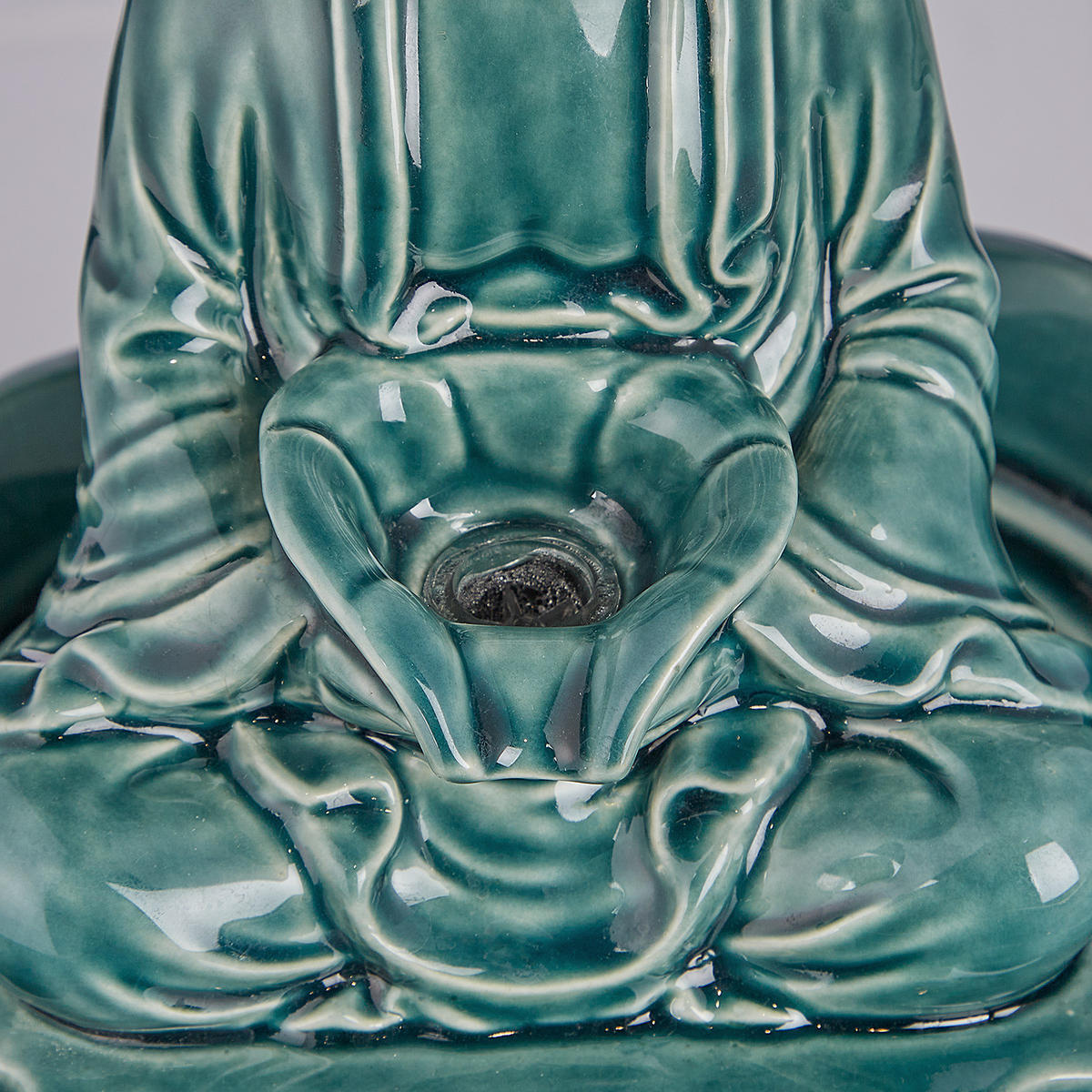 TISCHBRUNNEN Balance - Grün, Keramik (21/24/21cm) - Butlers