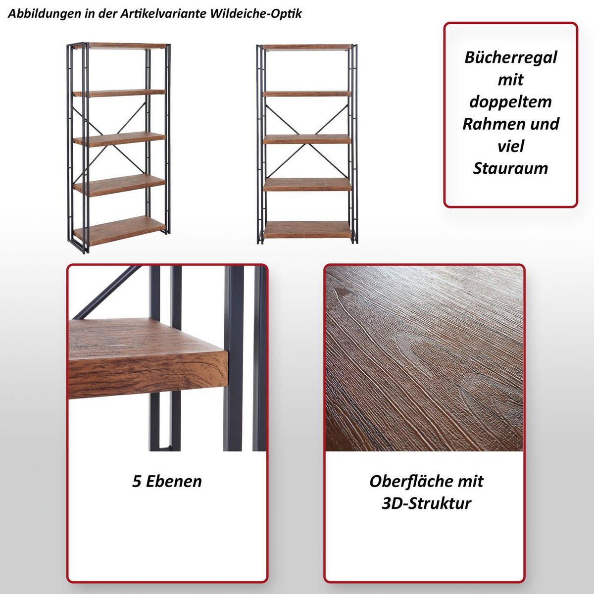 BÜCHERREGAL Beige - Beige, Holzwerkstoff (80/165/30cm) - MCW