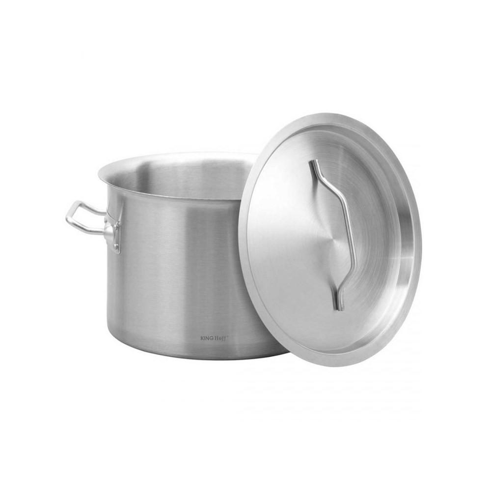 TOPF Silber 30/30/20 cm KH2022 - Silberfarben, Metall (30cm) - Kinghoff 