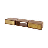 KONSOLENTISCH BRASY Holz - Naturfarben, Holz (30/123/15cm) - KAWOLA