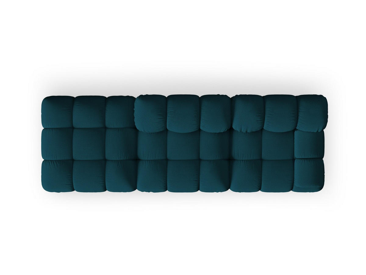 SOFA modular links Bellis aus 3D-Stoff marineblau 4 Sitzplätze - Blau, Textil (94/70/282cm) - Micadoni